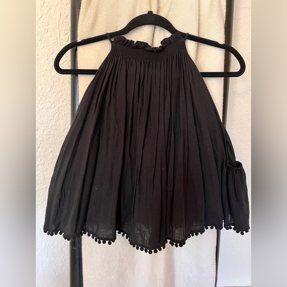 APIECE APART OLIVERA RUFFLE SLEEVELESS TOP BLACK SZ 8 - Picture 6 of 8